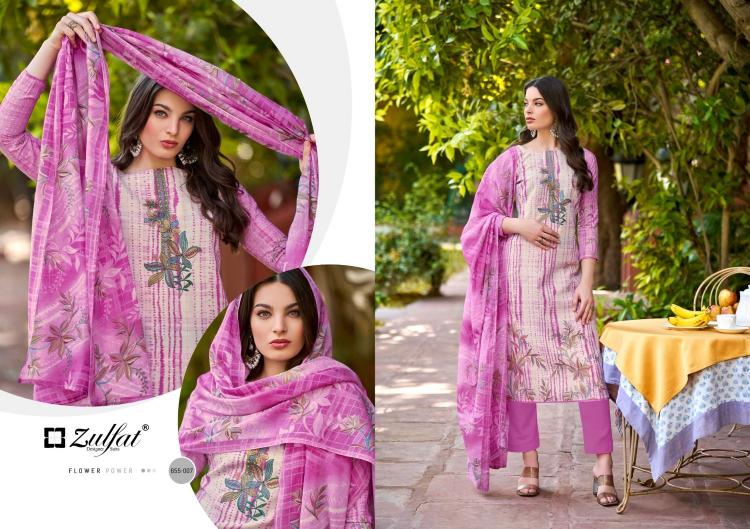zulfat noor vol 2 cotton gorgeous look full stitch plus size 3pcs dress
