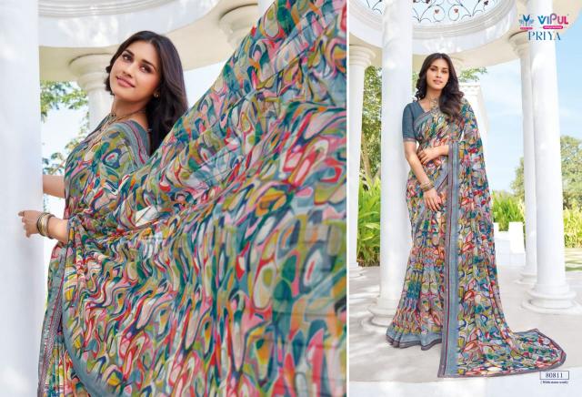 vipul fashion priya georgette fancy best saree online 