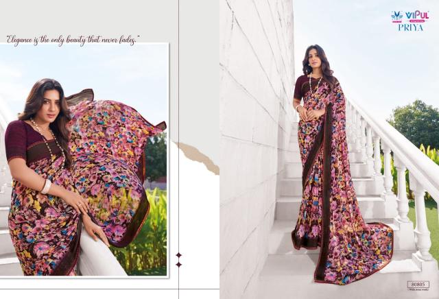 vipul fashion priya georgette fancy best saree online 