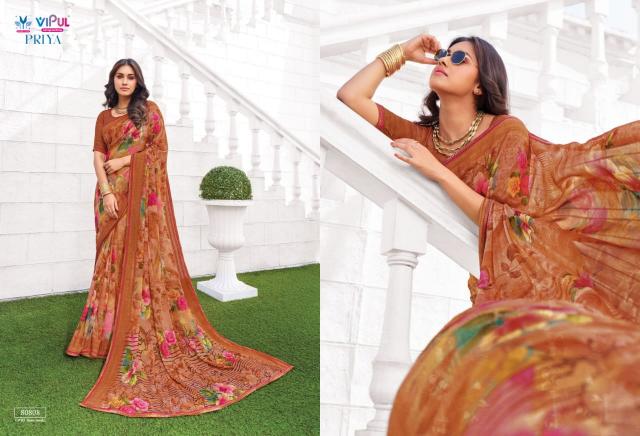 vipul fashion priya georgette fancy best saree online 