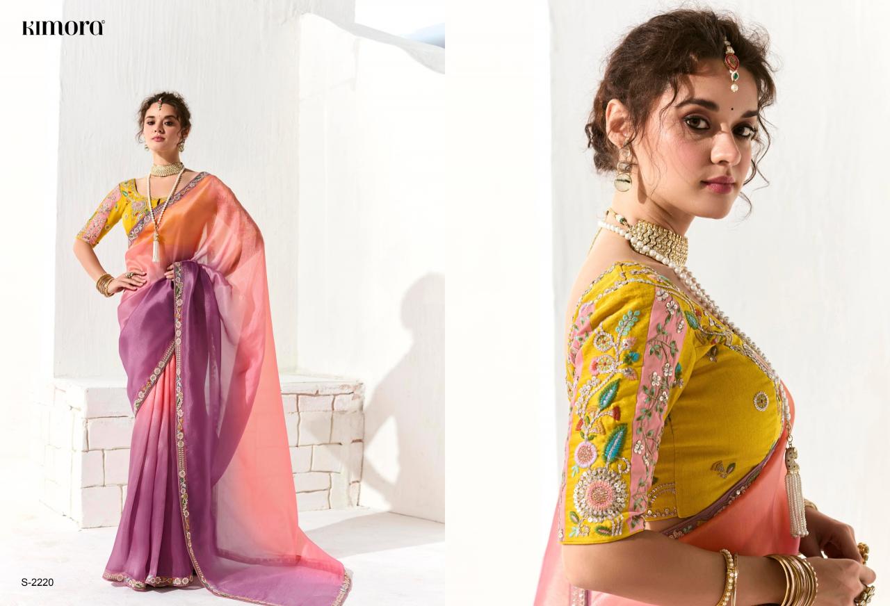 kimora runway 2211-2225 organza hit design saree wholesaler 