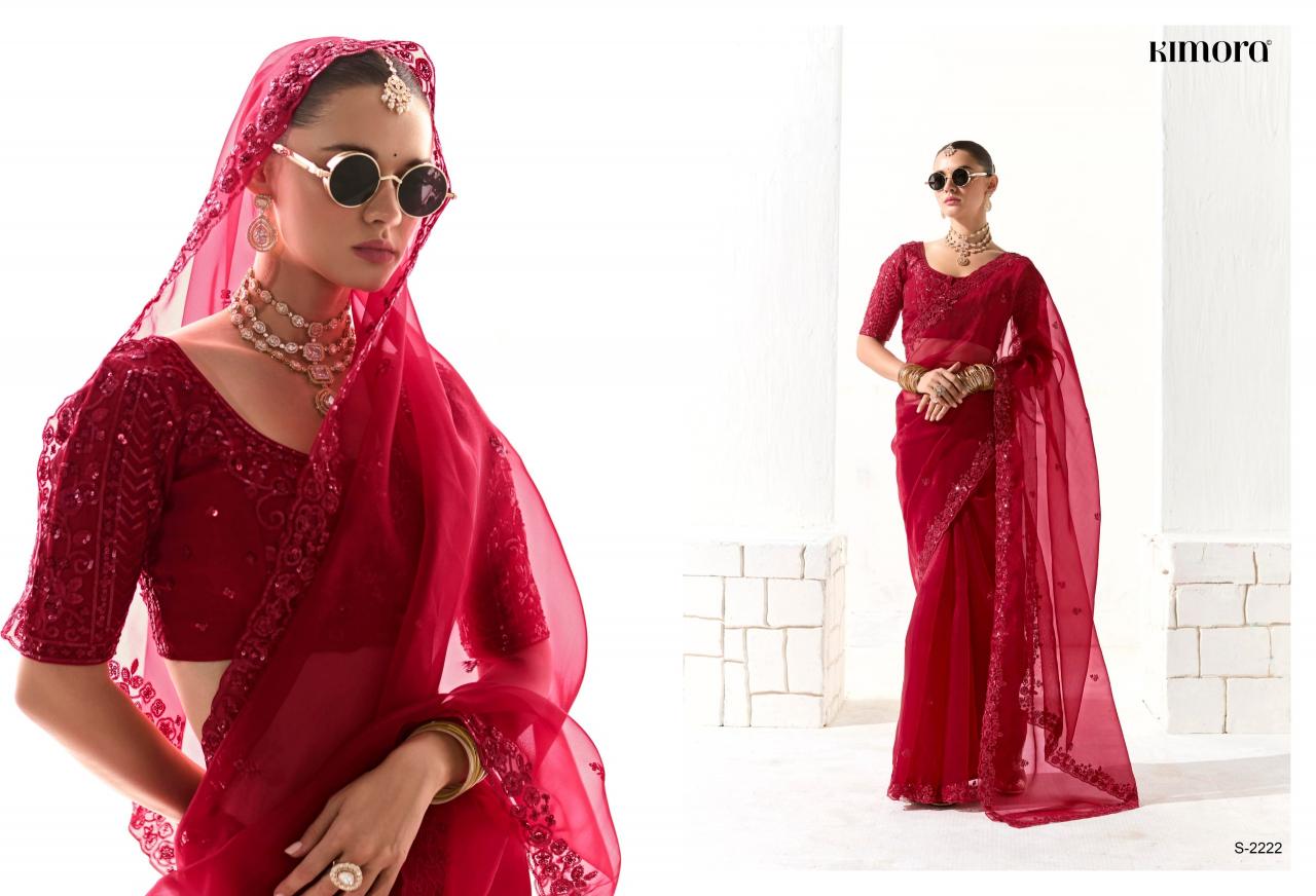 kimora runway 2211-2225 organza hit design saree wholesaler 