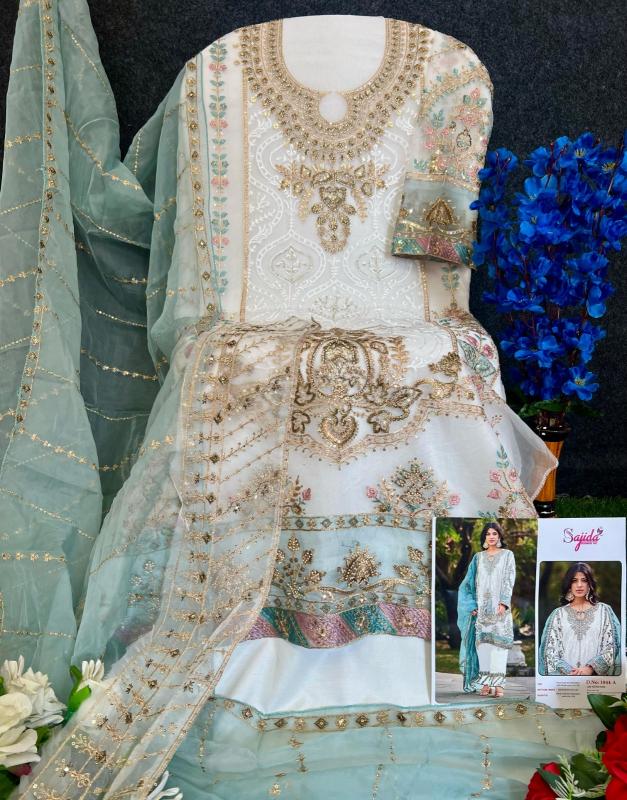 saira by sajida designer organza full stitch plus size pakistani suits