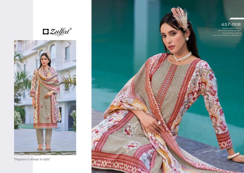 zulfat designer venisha cotton hit design full stitch big size 3pcs dress