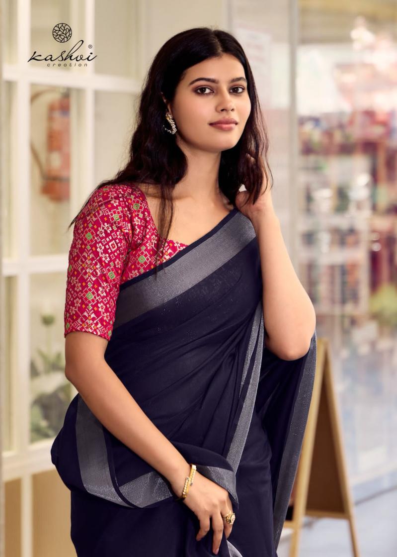 KASHVI CREATION ABHILASHA VOL 6 SUMMER BEAUTY LINEN SILK SAREES 