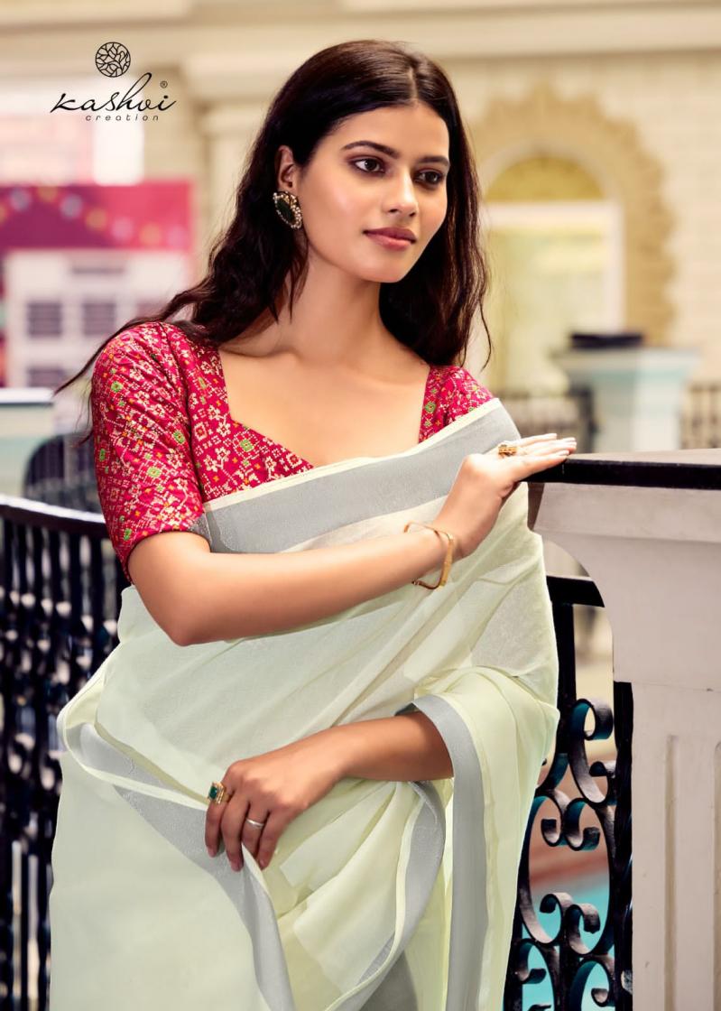 KASHVI CREATION ABHILASHA VOL 6 SUMMER BEAUTY LINEN SILK SAREES 