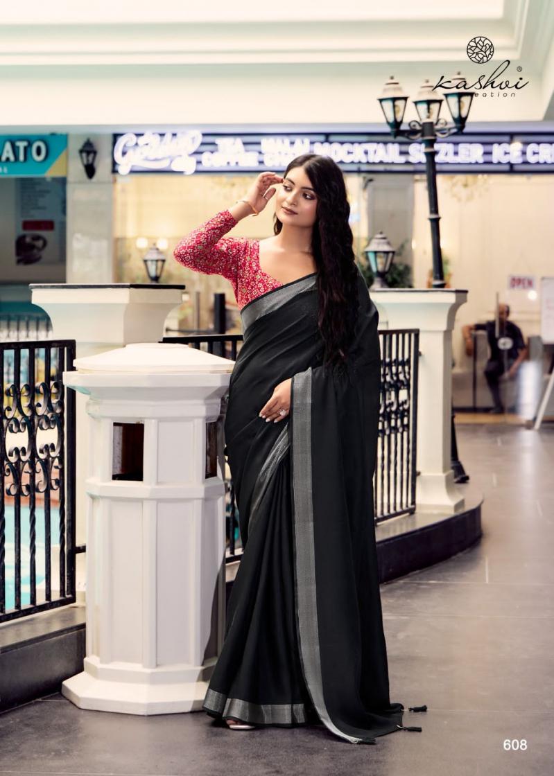 KASHVI CREATION ABHILASHA VOL 6 SUMMER BEAUTY LINEN SILK SAREES 
