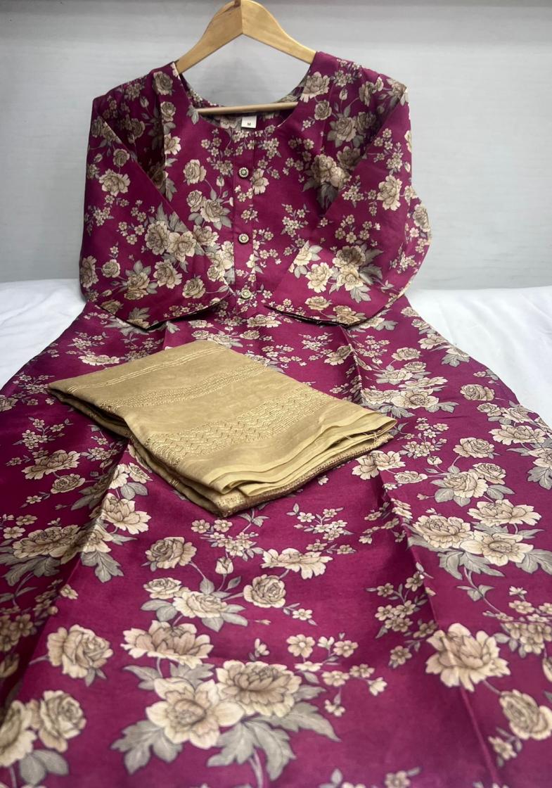 THE FINAL TOUCH  R R FASHION AMARA FULLY STITCH ASAM SILK PLUS SIZE KURTA SETS 