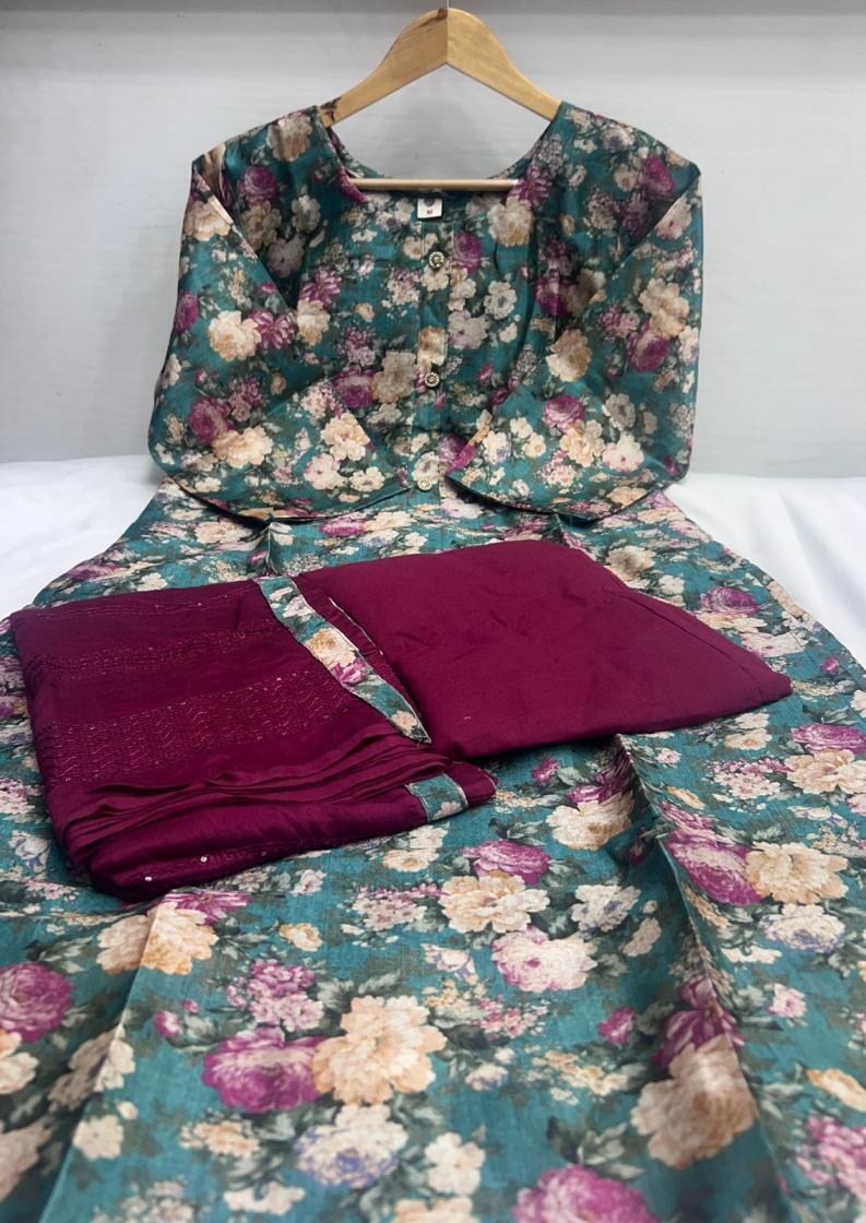 THE FINAL TOUCH  R R FASHION AMARA FULLY STITCH ASAM SILK PLUS SIZE KURTA SETS 