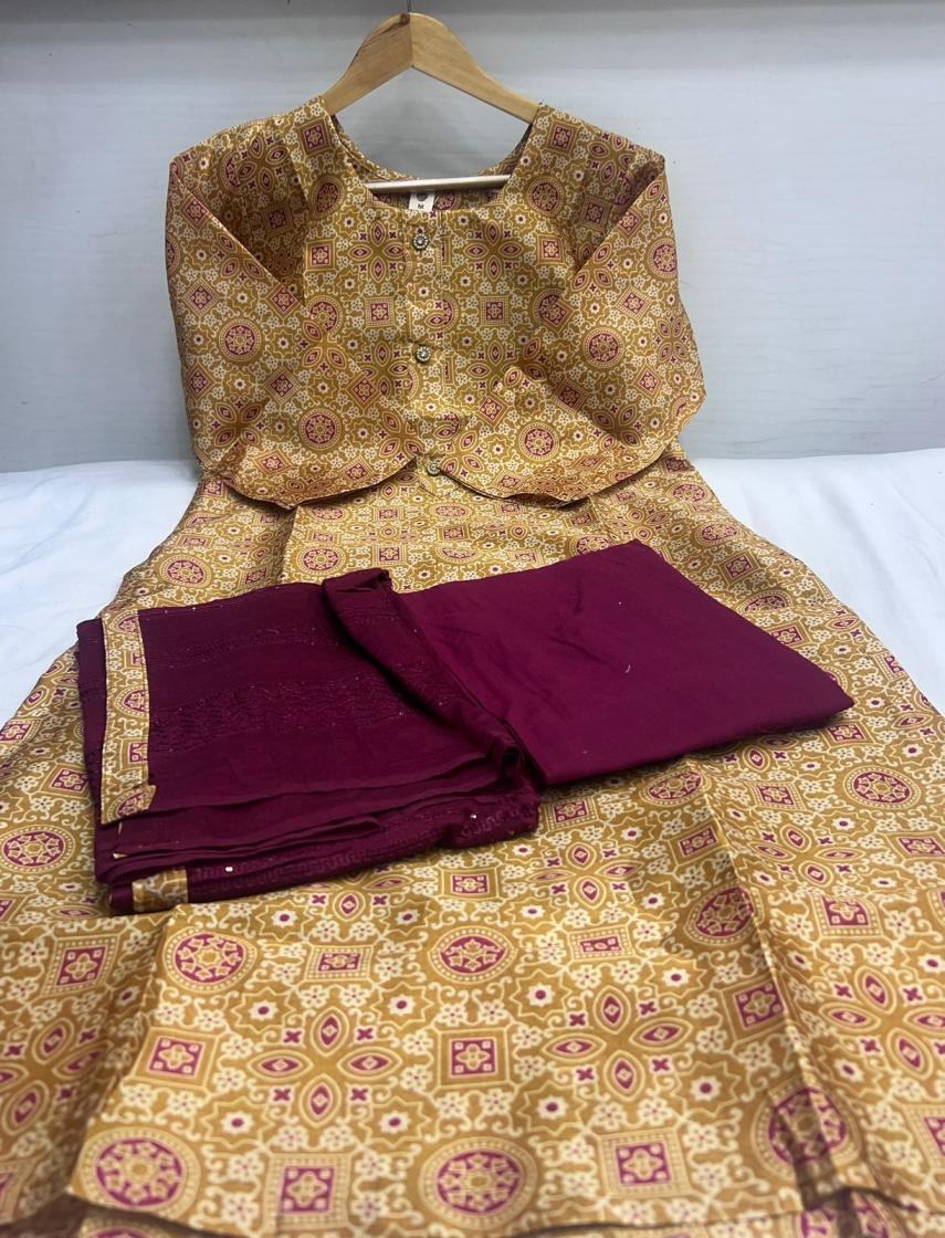 THE FINAL TOUCH  R R FASHION AMARA FULLY STITCH ASAM SILK PLUS SIZE KURTA SETS 