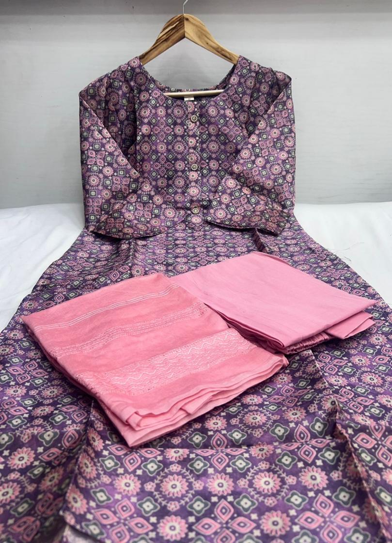 THE FINAL TOUCH  R R FASHION AMARA FULLY STITCH ASAM SILK PLUS SIZE KURTA SETS 