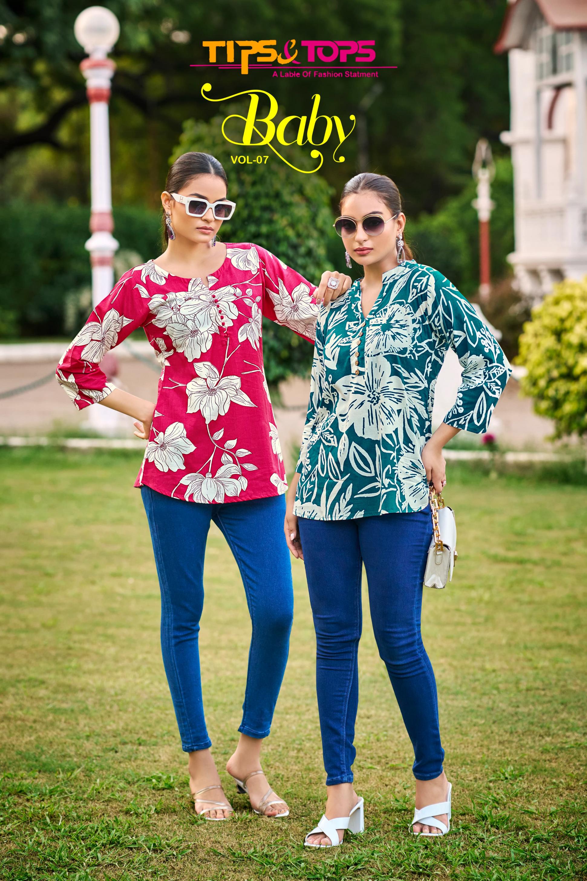 TIPS & TOPS BABY VOL 7 RAYON UNIQUE COLOURS WESTERN TOPS 