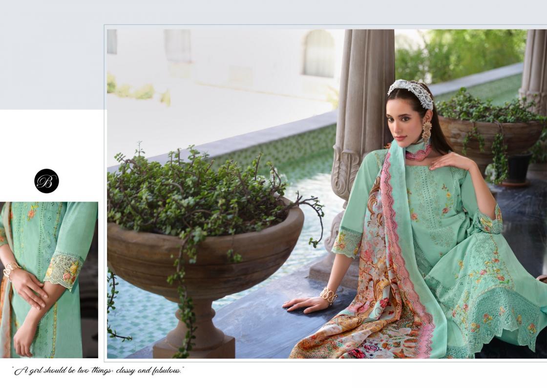 ZOYA VOL 2 BY BELLIZA DESIGNER COTTON CLASSIC PLUS SIZE PAKISTANI 3 PIECE SUITS 