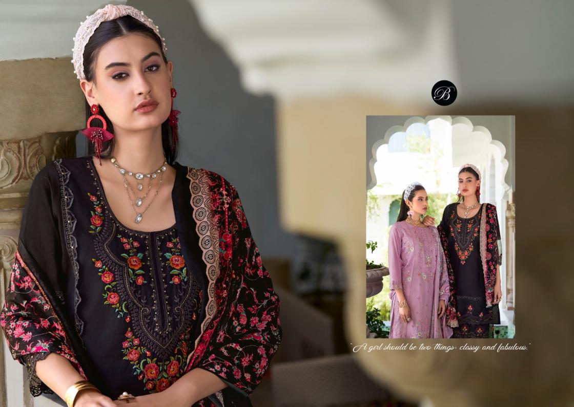 ZOYA VOL 2 BY BELLIZA DESIGNER COTTON CLASSIC PLUS SIZE PAKISTANI 3 PIECE SUITS 