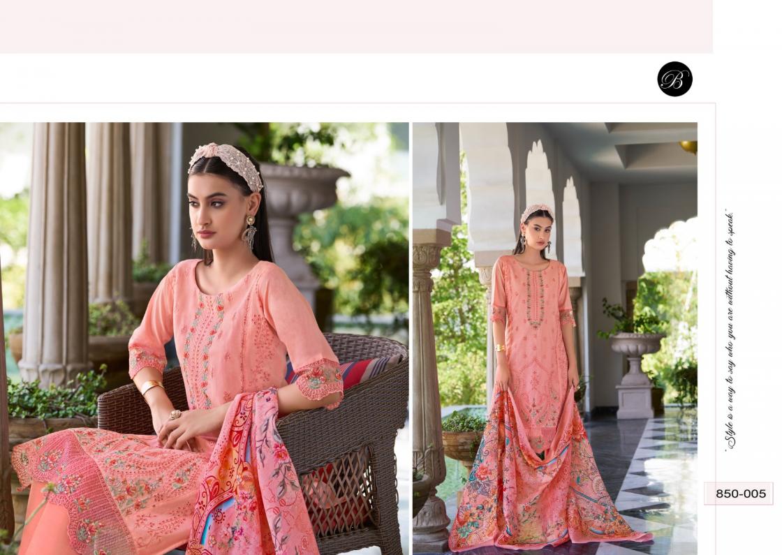 ZOYA VOL 2 BY BELLIZA DESIGNER COTTON CLASSIC PLUS SIZE PAKISTANI 3 PIECE SUITS 