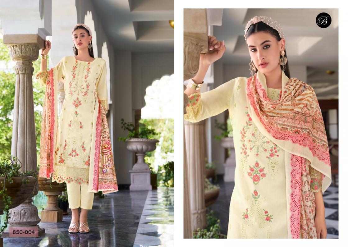 ZOYA VOL 2 BY BELLIZA DESIGNER COTTON CLASSIC PLUS SIZE PAKISTANI 3 PIECE SUITS 