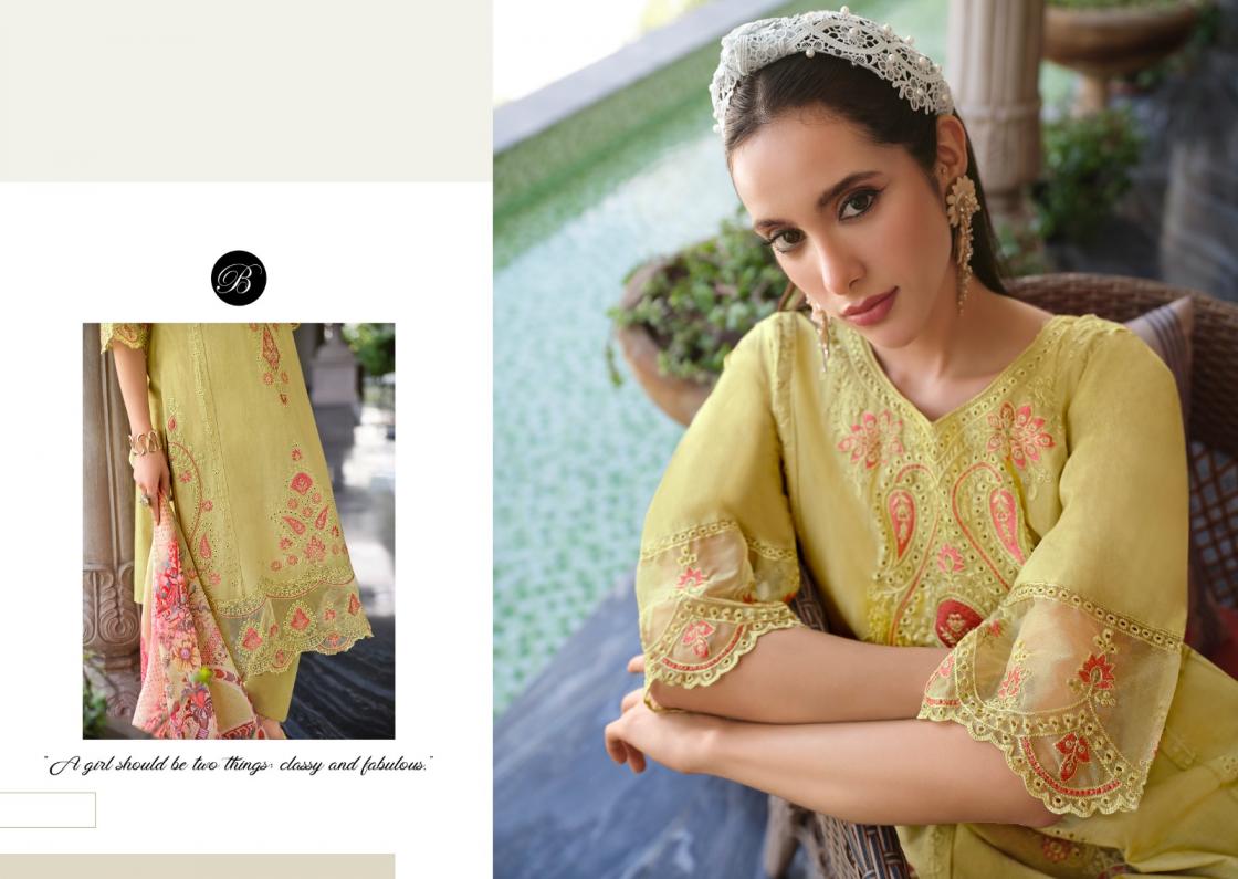 ZOYA VOL 2 BY BELLIZA DESIGNER COTTON CLASSIC PLUS SIZE PAKISTANI 3 PIECE SUITS 