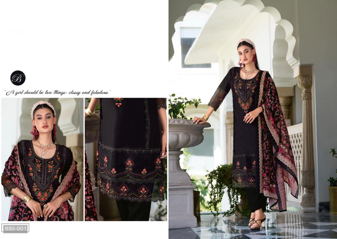 ZOYA VOL 2 BY BELLIZA DESIGNER COTTON CLASSIC PLUS SIZE PAKISTANI 3 PIECE SUITS 