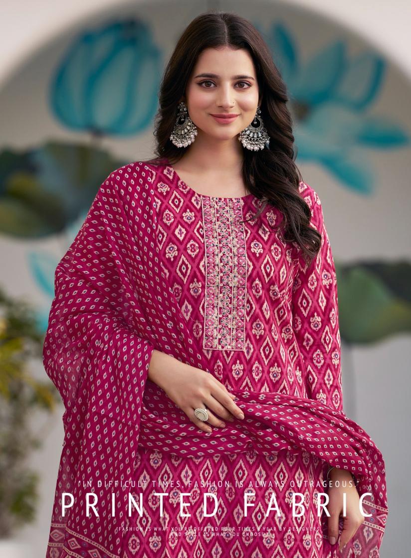 RADHIKA LIFESTYLE COTTON KUDI VOL 20 STYLISH PLUSH SIZE 3PCS DRESS