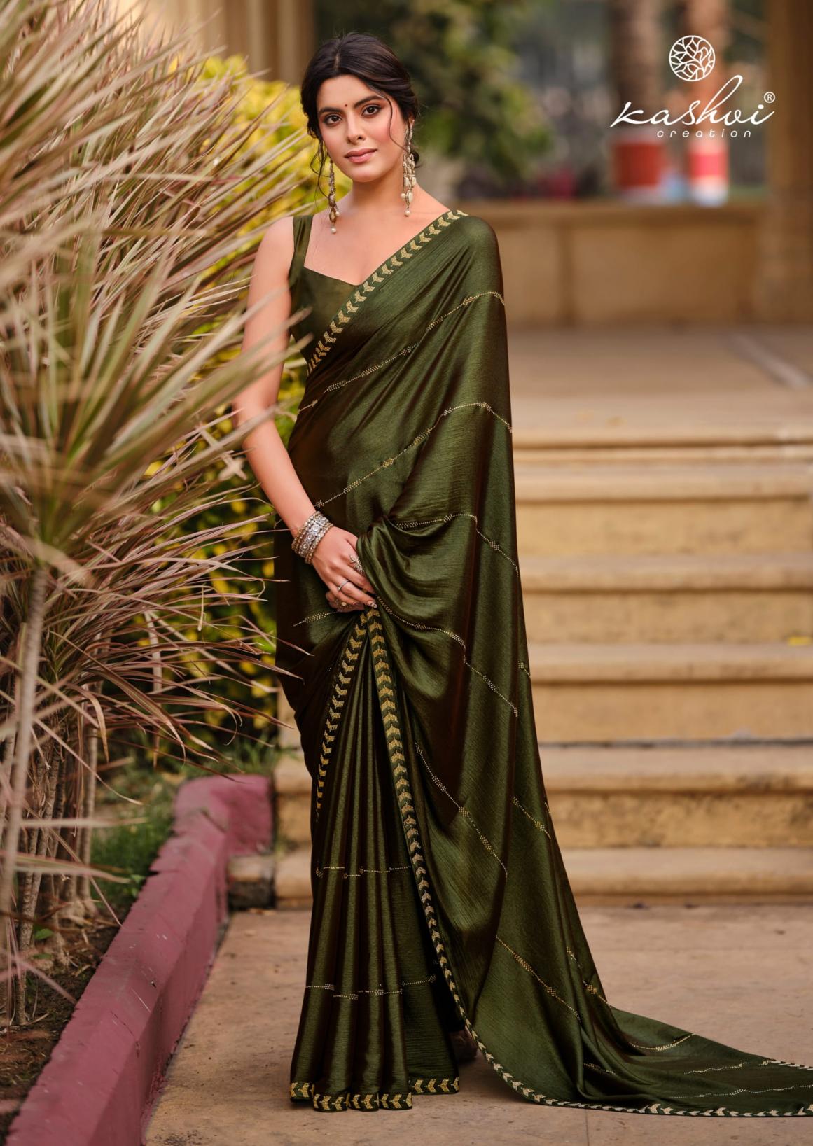 PLATINUM VOL 8 BY KASHVI CREATION SILK CASUAL WEAR PRINTED SAREES