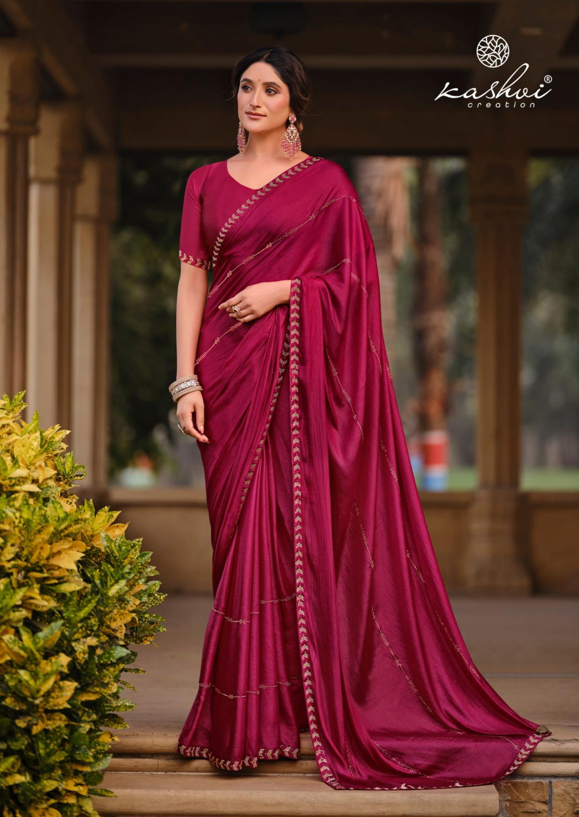 PLATINUM VOL 8 BY KASHVI CREATION SILK CASUAL WEAR PRINTED SAREES