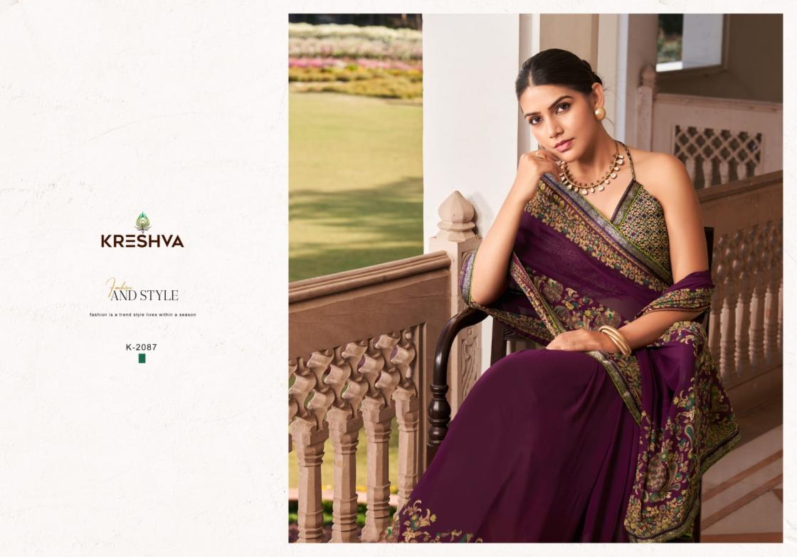 dastur by kreshva georgette shop trendy sarees online at affordable prices