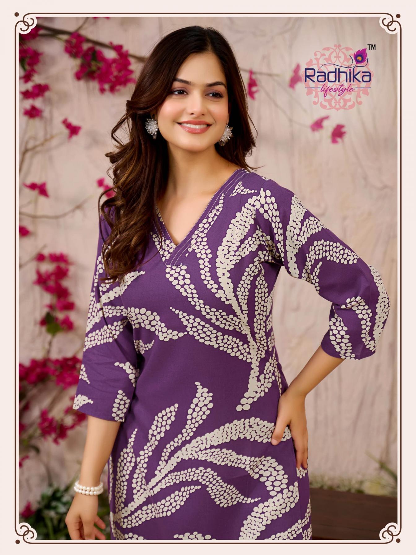 RADHIKA LIFESTYLE LEGACY VOL 3 FULL STITCH PLUS SIZE RAYON STYLISH CO-ORD 