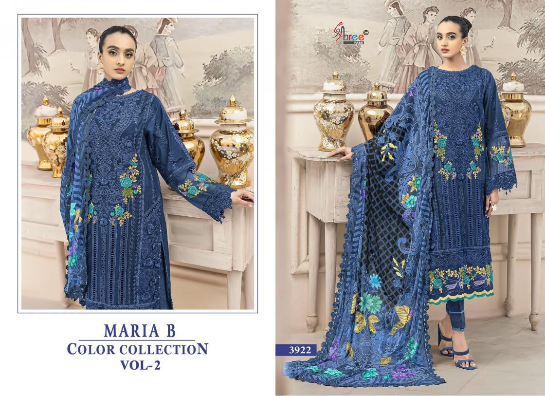 SHREE FABS BY MARIYA B COLOR COLLECTION 2 UNSTITCHED PAKISTANI SUITS 