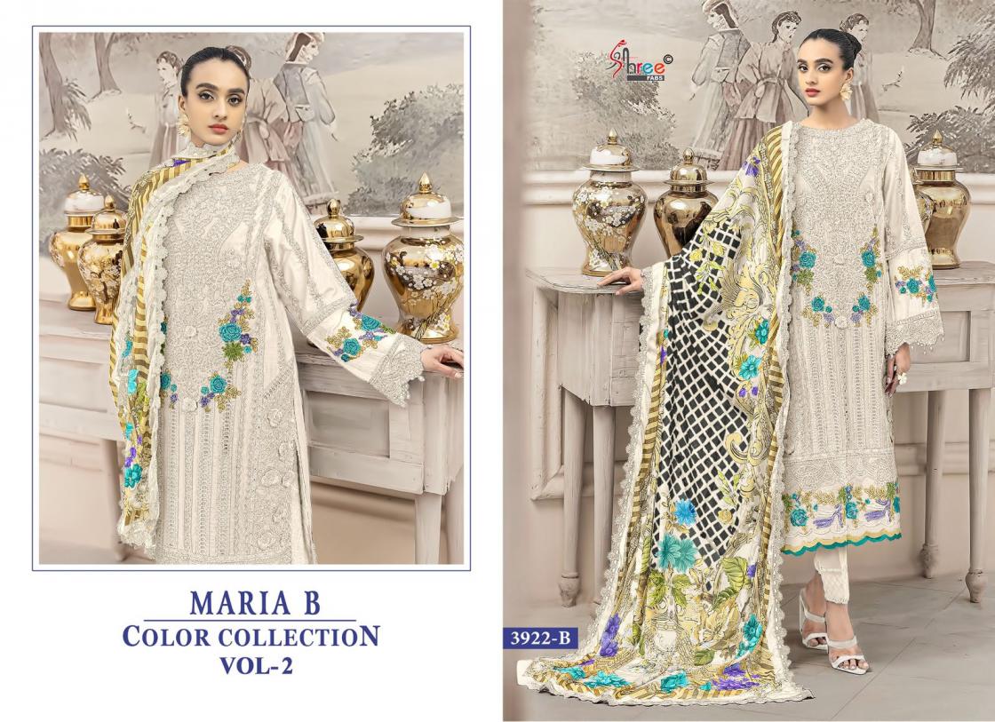 SHREE FABS BY MARIYA B COLOR COLLECTION 2 UNSTITCHED PAKISTANI SUITS 