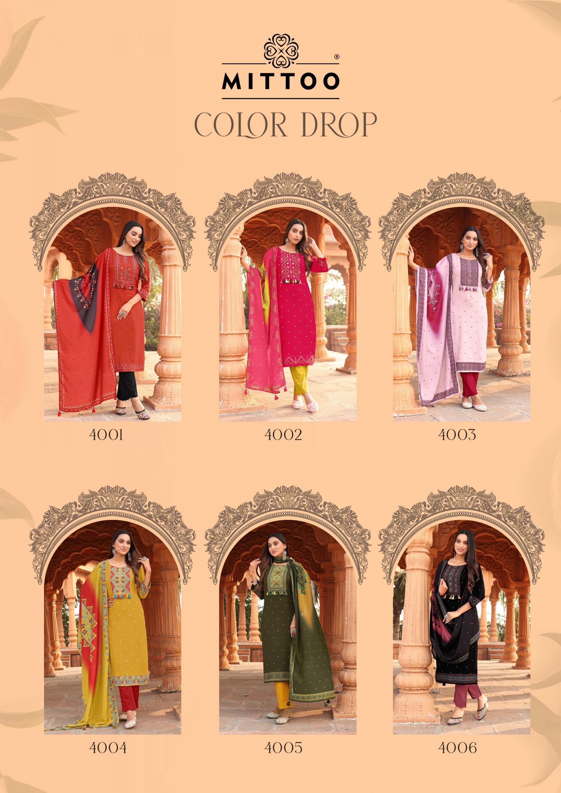 MITTO PRESENTS COLORDROP CLASSY LOOK DRESS SETS 