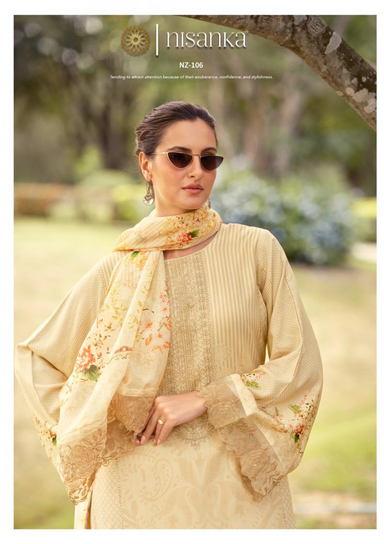 nizaam by nisanka mills hermitage lawn cotton pakistani suit for womens 