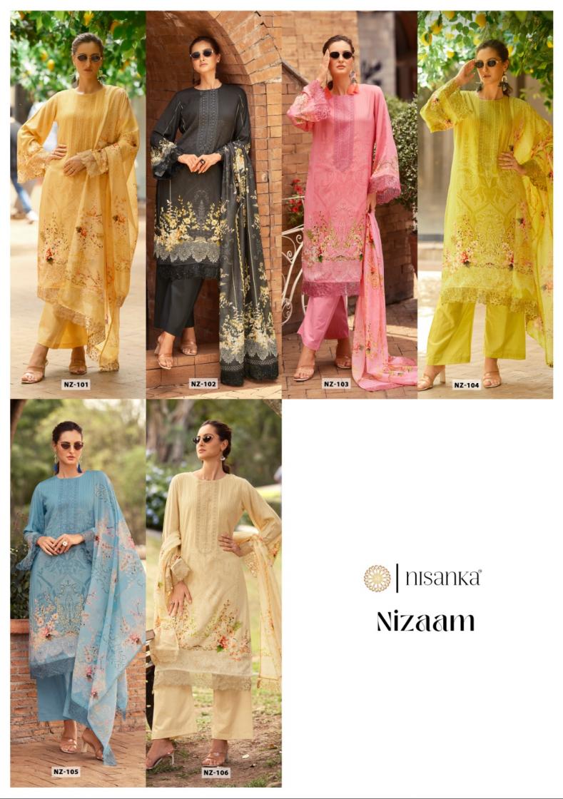 nisanka mills hermitage nizaam lawn cotton readymade plus size pakistani 3pcs dress