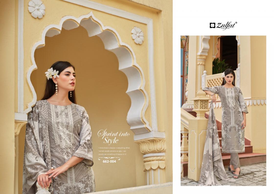 ZULFAT DESIGNER NOOR VOL 3 COTTON UNIQUE PAKISTANI PLUS SIZE 3PCS DRESS