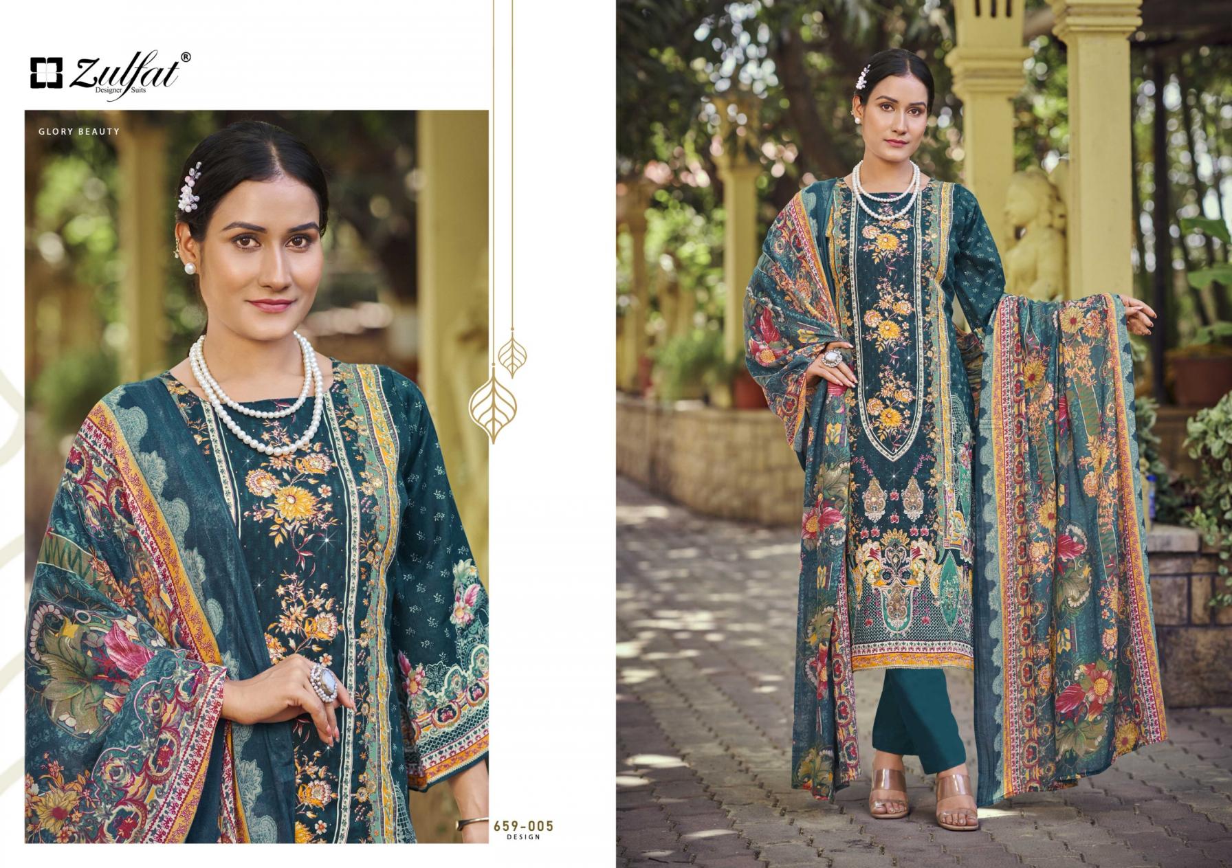 ZULFAT DESIGNER RAABTA VOL 7 JAM COTTON FULL STITCH PLUSH SIZE PAKISTANI DRESS