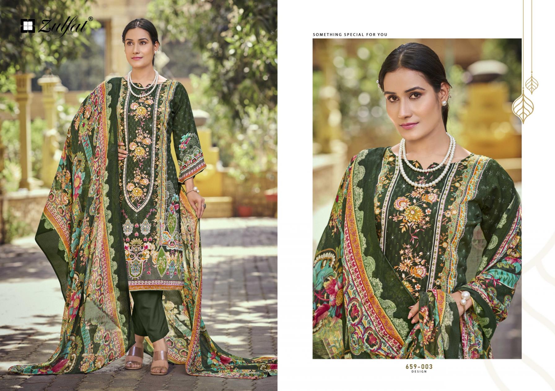 ZULFAT DESIGNER RAABTA VOL 7 JAM COTTON FULL STITCH PLUSH SIZE PAKISTANI DRESS