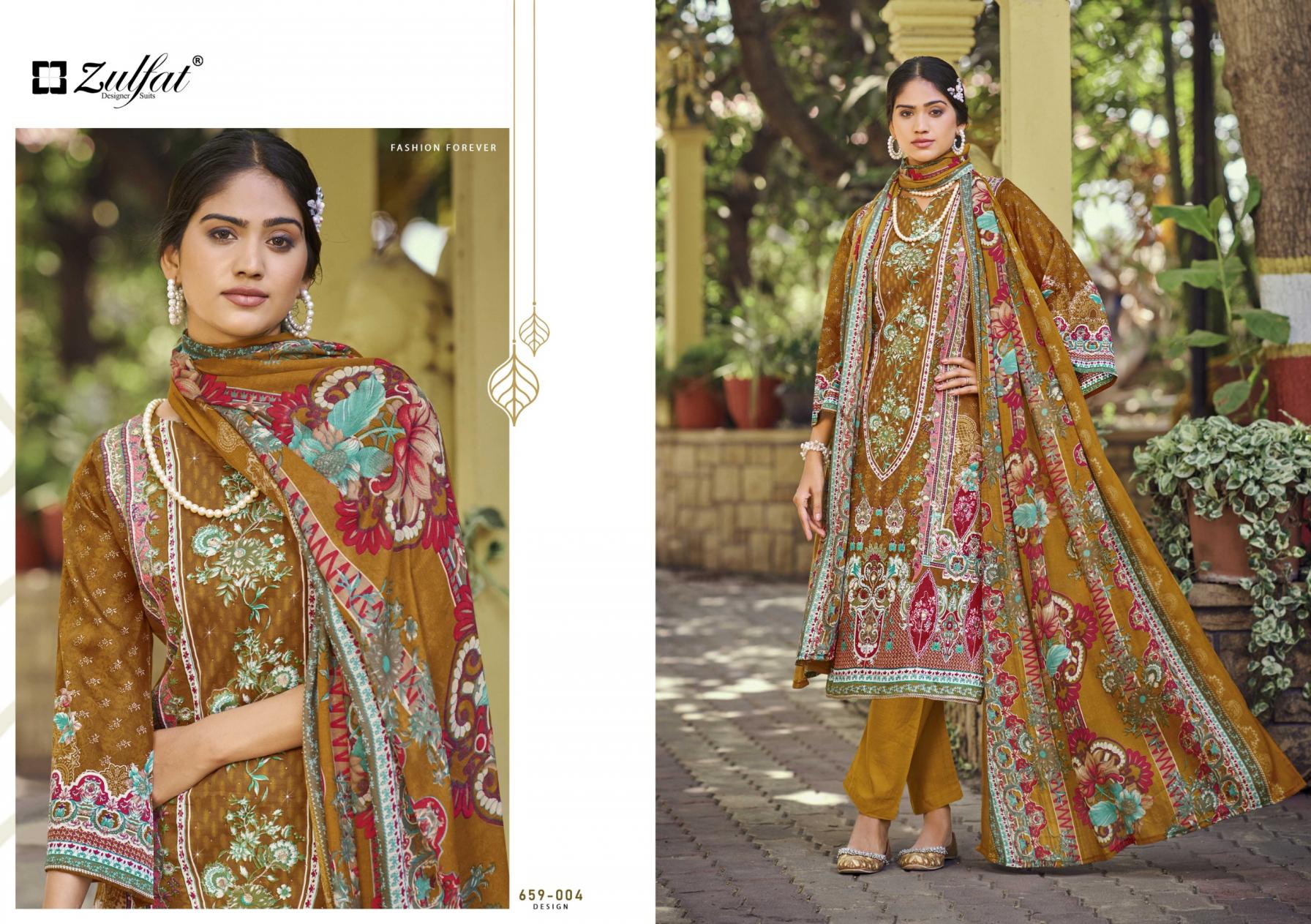 ZULFAT DESIGNER RAABTA VOL 7 JAM COTTON FULL STITCH PLUSH SIZE PAKISTANI DRESS