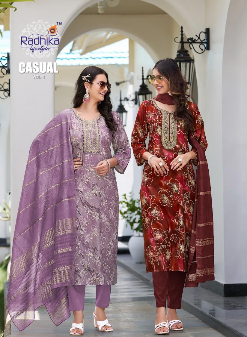 CASUAL VOL 4 BY RADHIKA LIFESTYLE RAYON DESIGNER BIG SIZE READYMADE SALWAR KAMEEZ  