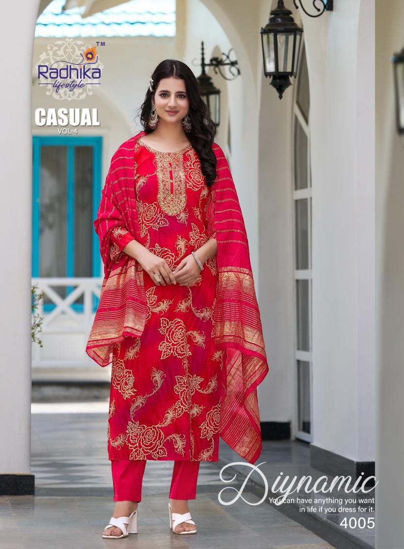 CASUAL VOL 4 BY RADHIKA LIFESTYLE RAYON DESIGNER BIG SIZE READYMADE SALWAR KAMEEZ  