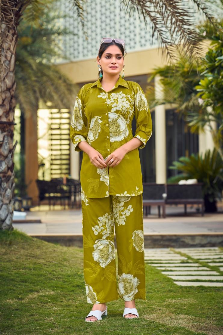 lifestyle by tips & tops rayon stylish readymade co-ord set online 