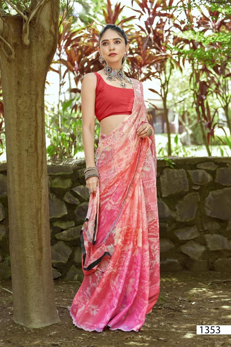 sona vol 6 by vallabhi prints 1351-1356 series georgette sarees 