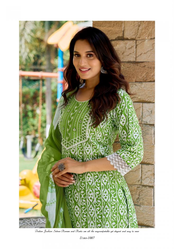 COTTON CULTURE VOL 1 BY VANISKA COLOURPIX READYMADE COTTON CLASSIC PLUS SIZE 3PCS DRESS