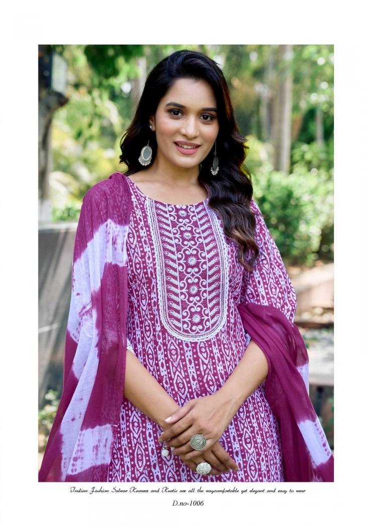 COTTON CULTURE VOL 1 BY VANISKA COLOURPIX READYMADE COTTON CLASSIC PLUS SIZE 3PCS DRESS