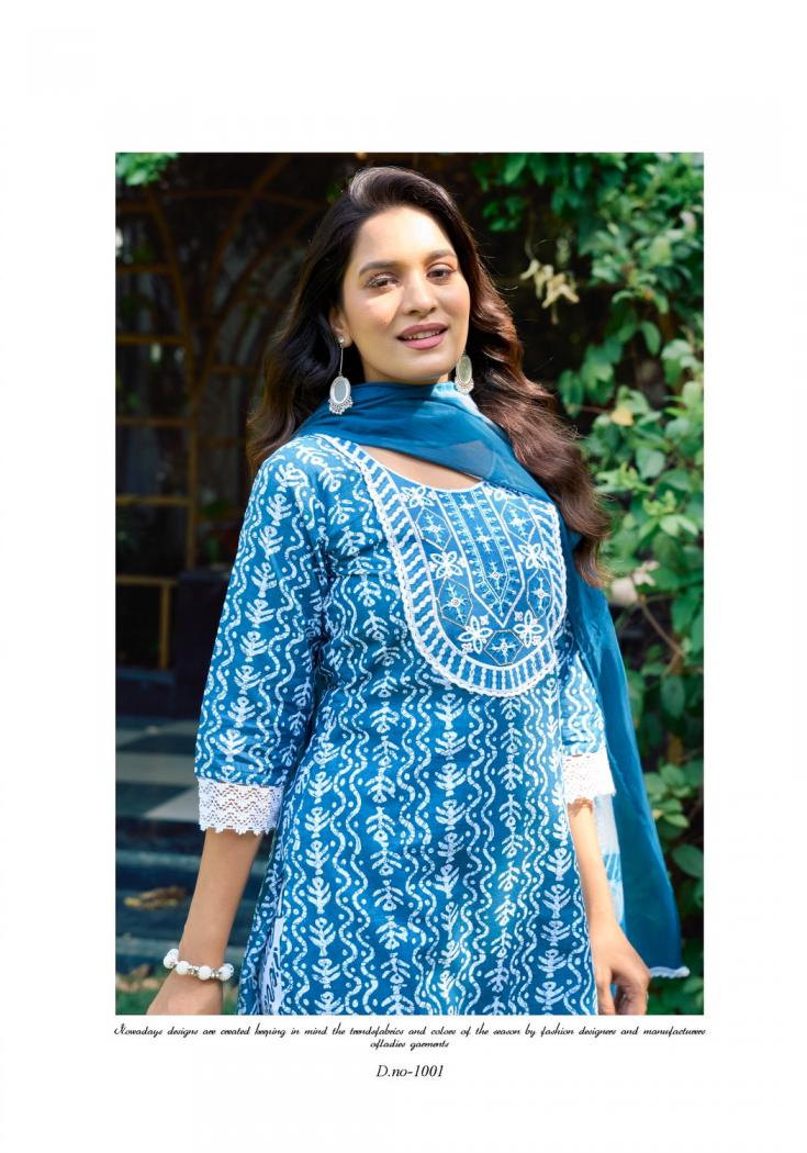 COTTON CULTURE VOL 1 BY VANISKA COLOURPIX READYMADE COTTON CLASSIC PLUS SIZE 3PCS DRESS