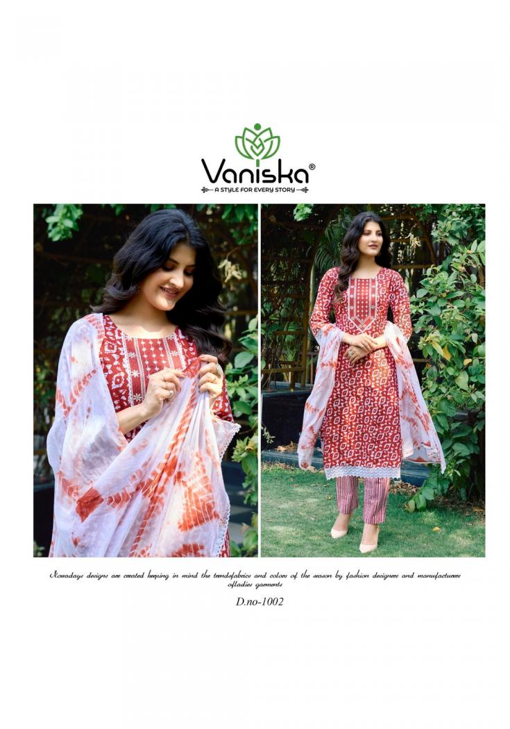COTTON CULTURE VOL 1 BY VANISKA COLOURPIX READYMADE COTTON CLASSIC PLUS SIZE 3PCS DRESS