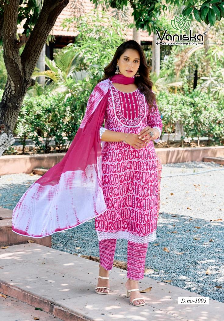COTTON CULTURE VOL 1 BY VANISKA COLOURPIX READYMADE COTTON CLASSIC PLUS SIZE 3PCS DRESS