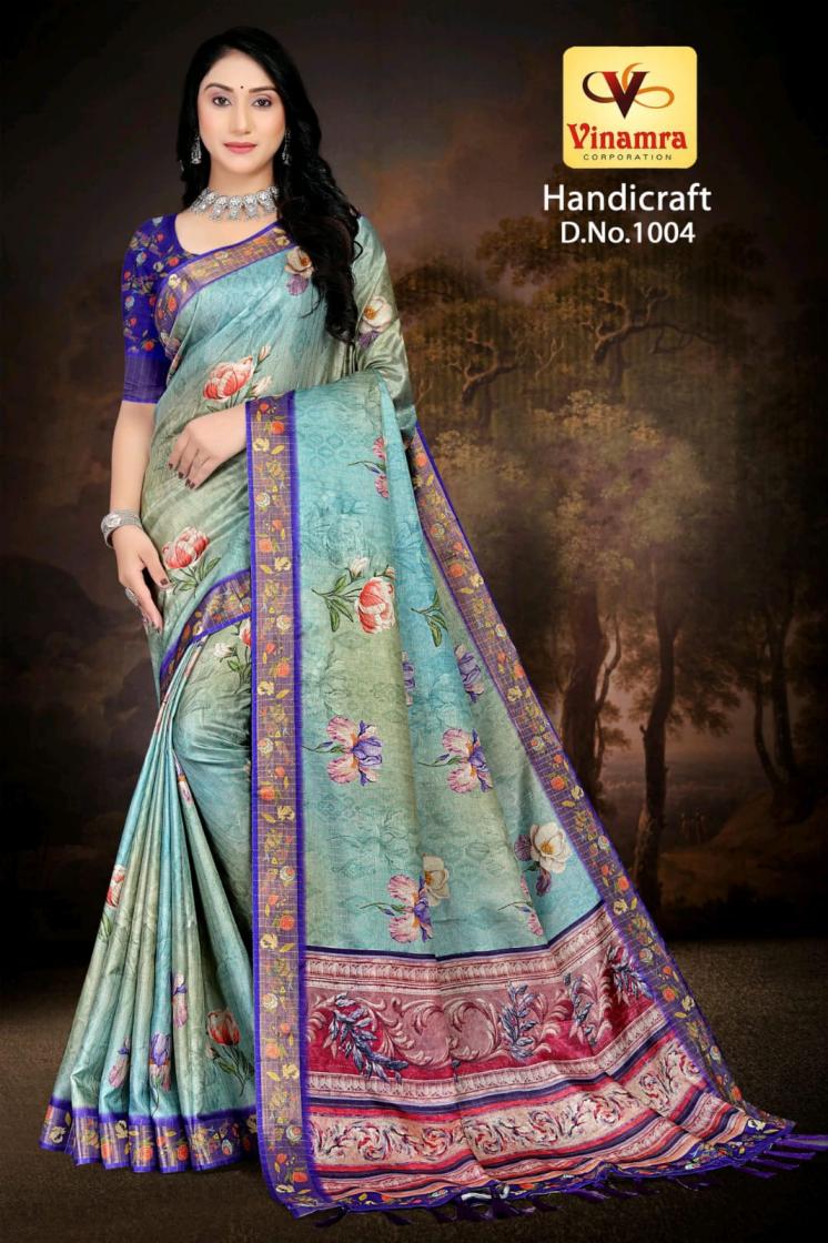 handicraft vol 1 by vinamra corporation gold zari best saree online 