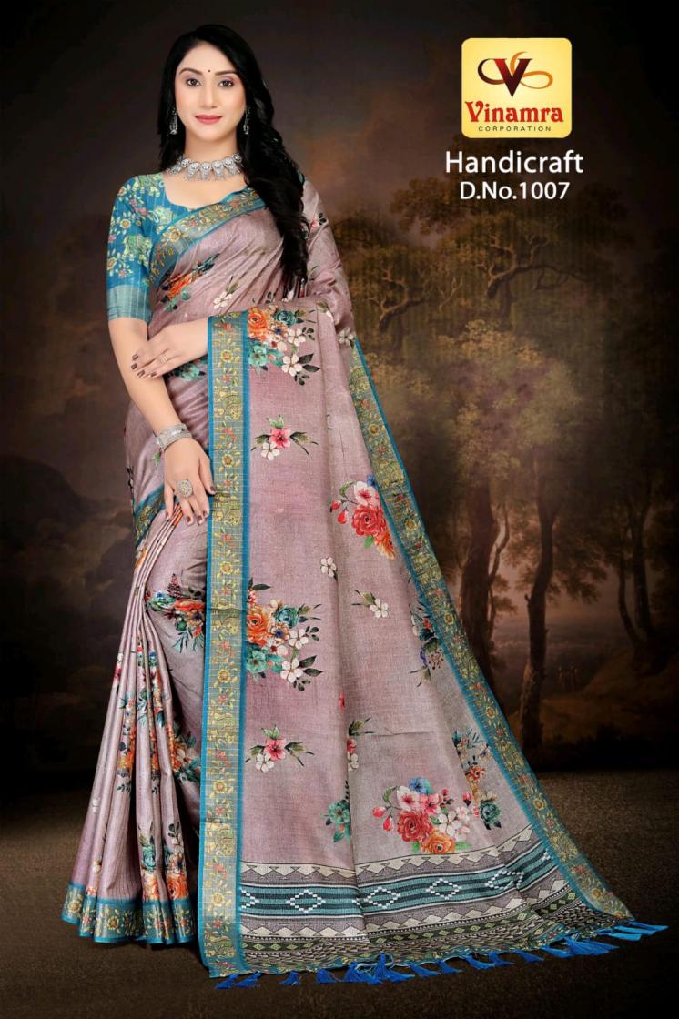 handicraft vol 1 by vinamra corporation gold zari best saree online 