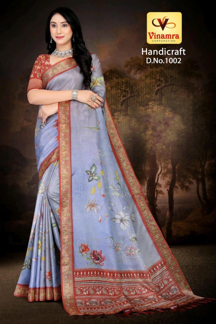 handicraft vol 1 by vinamra corporation gold zari best saree online 