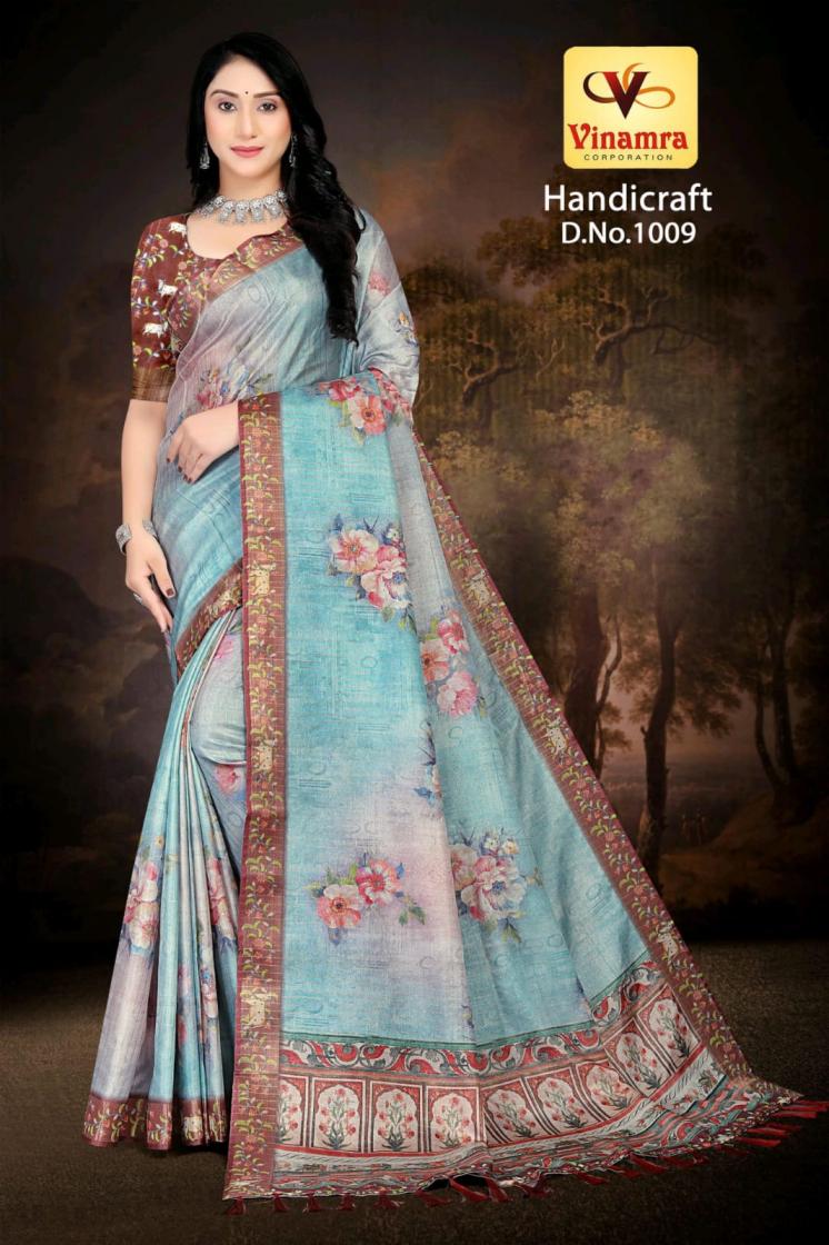handicraft vol 1 by vinamra corporation gold zari best saree online 
