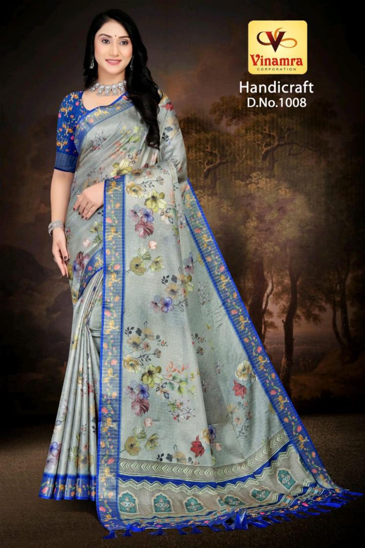 handicraft vol 1 by vinamra corporation gold zari best saree online 